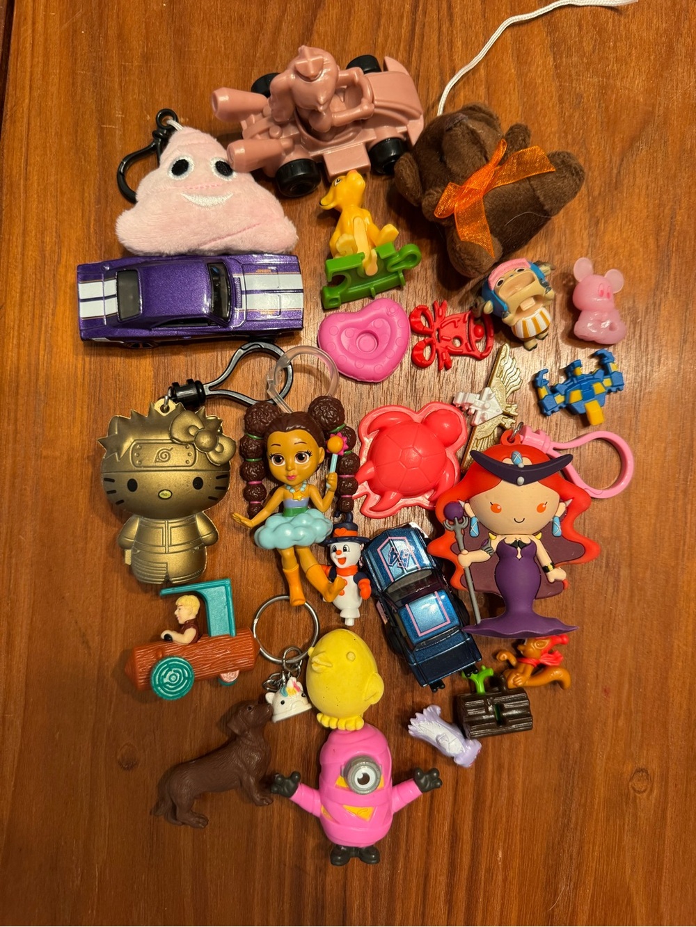 Assorted Kids Toy Keychains and Figures - Mixed Colors